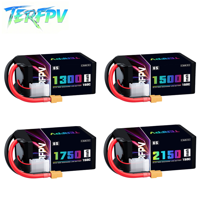 Drone Battery 3S - Baterai Lipo TERFPV 6S 22.2V 1300/1500/1750./2150mAh