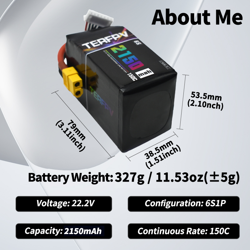 Baterai Lipo TERFPV 6S 22.2V 1 - Drone Battery 3S ulasan dan harga