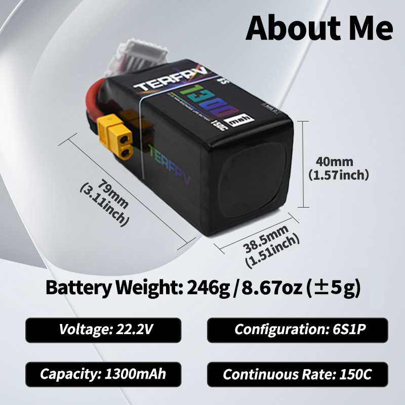 Baterai Lipo TERFPV 6S 22.2V 1 - Drone Battery 3S ulasan dan harga