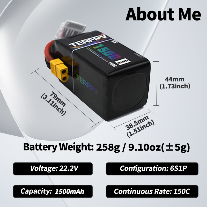 Baterai Lipo TERFPV 6S 22.2V 1 - Drone Battery 3S ulasan dan harga