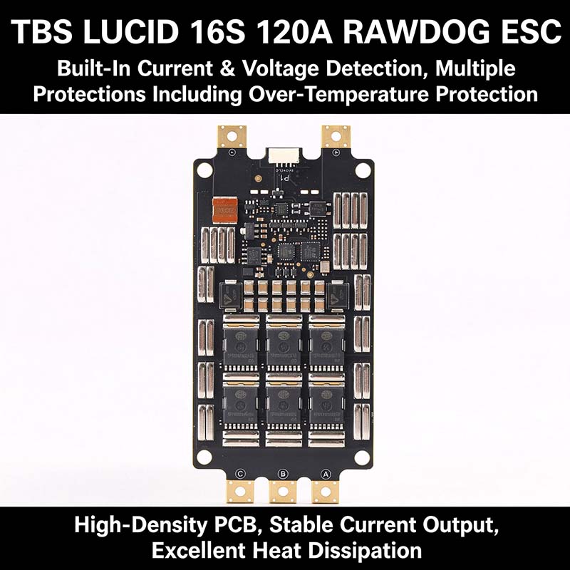 TBS LUCID 16S 120A RAWDOG ESC, - Drone Battery High Voltage ulasan dan harga